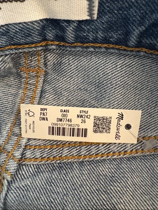 Madewell The Balloon Jean in Dobbins Wash Size 26 - Picture 10 of 10